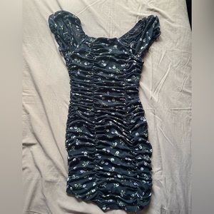 Black Body con Dress Floral